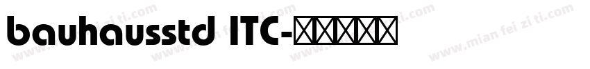 bauhausstd ITC字体转换